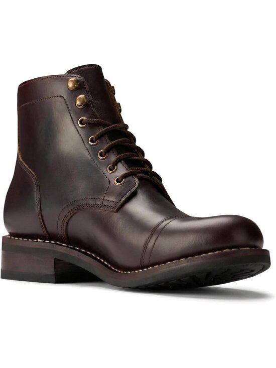 Men\'s Brown Casual Leather Dress Lace Up Ankle Boots Slip on Chukka Boots main image 6